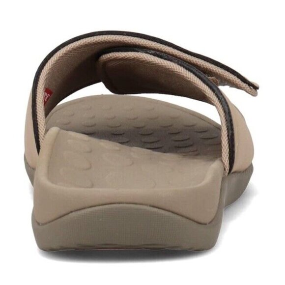 Vionic Kiwi Sandal Mens 8 Euro 41 Camel Khaki Tan Slide Supportive Arch New‎ - Picture 5 of 8